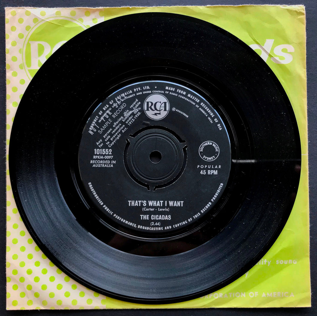 Cicadas - That's What I Want / Hey Wha' D'Ya Say