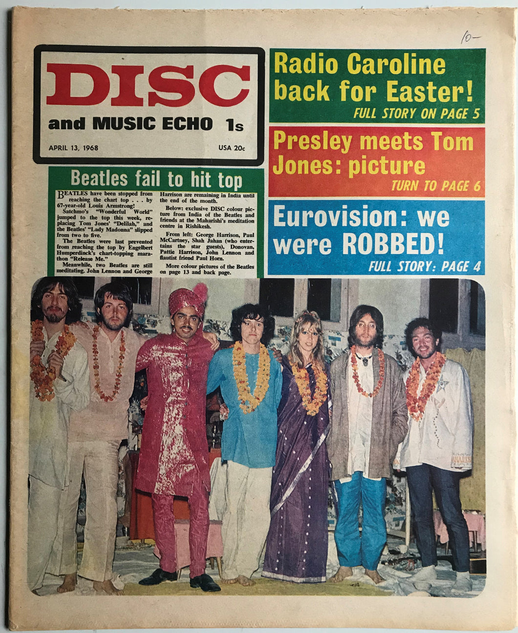 Beatles - Disc And Music Echo April 13, 1968