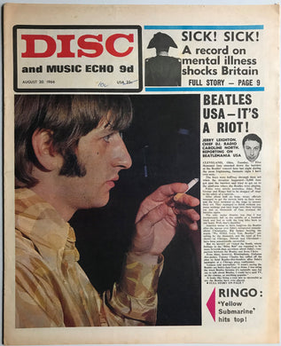 Beatles - Disc And Music Echo August 20, 1966