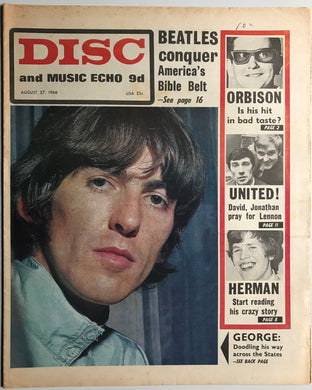 Beatles - Disc And Music Echo August 27, 1966