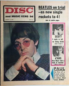 Beatles - Disc And Music Echo August 13, 1966
