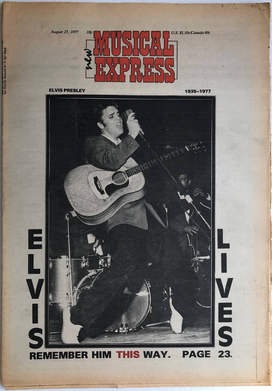 Elvis Presley - NME