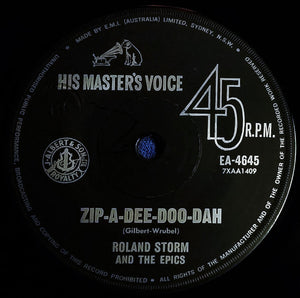 Roland Storm And The Epics - Zip-A-Dee-Doo-Dah / Shaking All Over