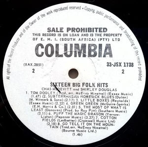 Jones, Wizz - (CHAS McDEVITT & SHIRLEY DOUGLAS) 16 Big Folk Hits