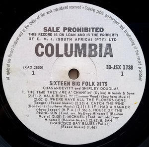 Jones, Wizz - (CHAS McDEVITT & SHIRLEY DOUGLAS) 16 Big Folk Hits
