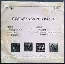 Load image into Gallery viewer, Nelson, Rick - Rick Nelson In Concert