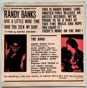 Banks, Randy - Give A Little More Time