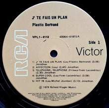Load image into Gallery viewer, Plastic Bertrand - J&#39;te Fais Un Plan