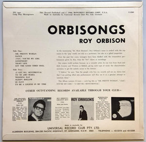 Roy Orbison - Orbisongs