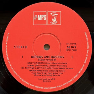 Oscar Peterson Trio - Motions & Emotions