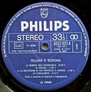 Le Orme - Felona E Sorona