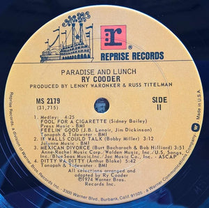 Ry Cooder - Paradise And Lunch
