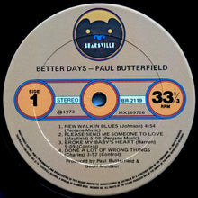 Load image into Gallery viewer, Butterfield Blues Band - Better Days