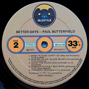 Butterfield Blues Band - Better Days