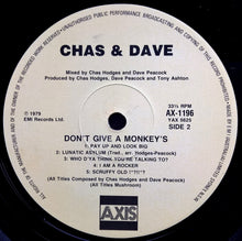 Load image into Gallery viewer, Chas &amp; Dave - Don&#39;t Give A Monkey&#39;s...
