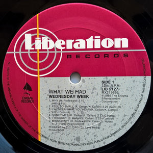 Wednesday Week - What We Had