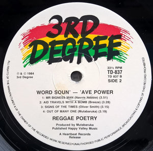 Reggae Poetry - Word Soun' - 'Ave Power