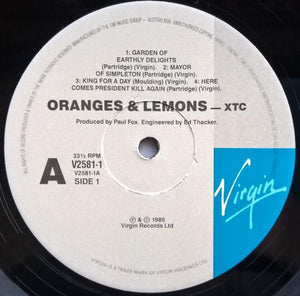 XTC - Oranges & Lemons